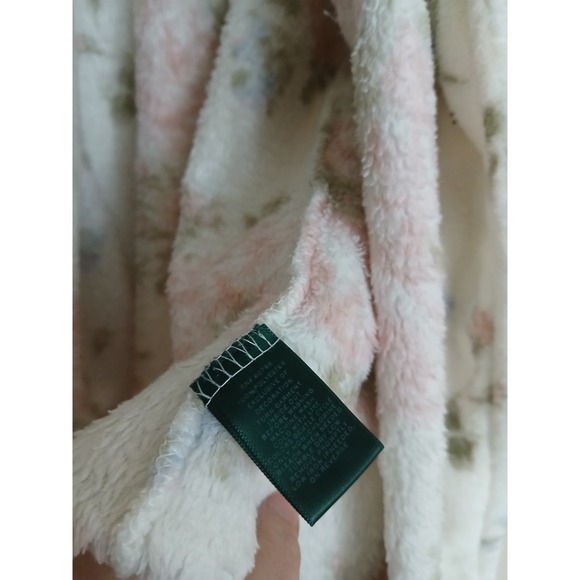 Lauren Ralph Lauren Robe Large Tie Waist Pockets Comfort Lounge Plush Cozy - Picture 13 of 14